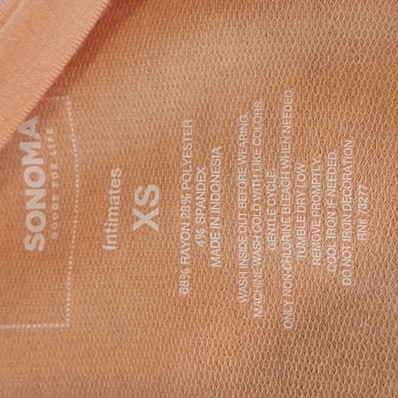 Sonoma 2 Piece Intimates Short Set Peach "Together We're Better' XS - Picture 12 of 14